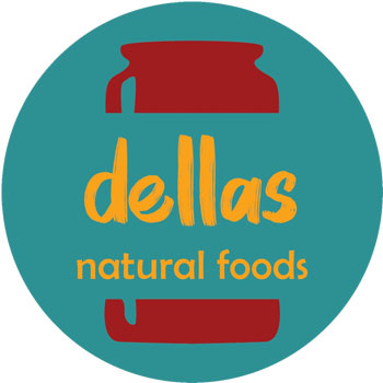 dellas natural foods logo